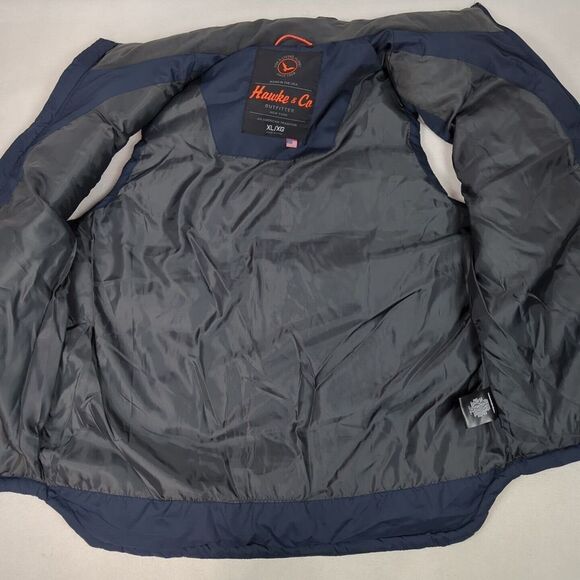 Hawke & Co Sport Performance Mens Vest XL Down Puffer Jacket Navy Blue - Picture 5 of 8